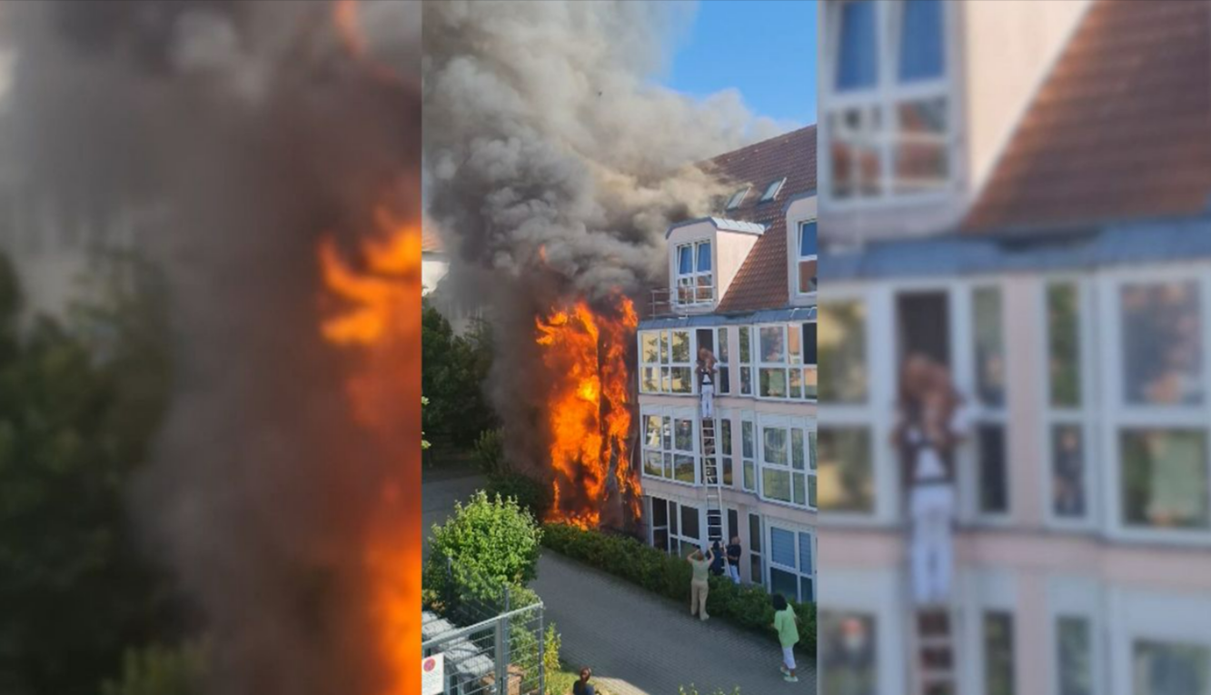 Feuerinferno in Bayern! Hausmeister wird zum Helden und rettet mehrere Personen aus brennendmn Haus!